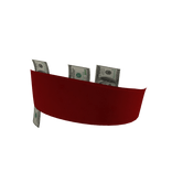 Christmas Santa Red Leather FLEX Dollar Cash Top