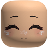 Christmas Snowflake Cute Chibi Blush Face