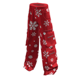 Christmas Snowflake Y2K Cargo Pants
