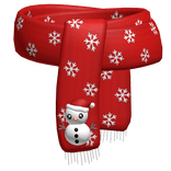 Christmas Snowman Scarf 