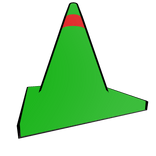 Christmas Traffic Cone (Green Neon)
