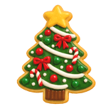 christmas tree cookie