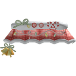 christmas winter red candy skirt