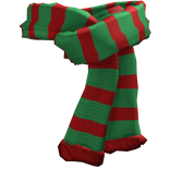Christmas Winter Red Green Scarf