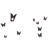 Chrome Butterfly Aura Emo Goth Silver Red