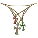 Chrome Cross Chain Stacked 1.0