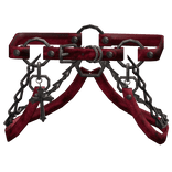 Chrome Cross Goth Suspender Waist Straps 1.0