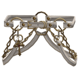 Chrome Cross Goth Suspender Waist Straps 1.0