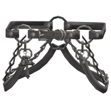 Chrome Cross Goth Suspender Waist Straps 1.0