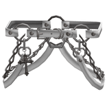 Chrome Cross Goth Suspender Waist Straps 1.0