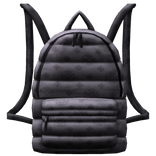 Chrome Cross Puff Backpack
