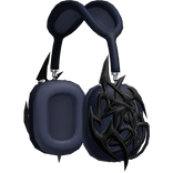Chrome Cyber Modern Headphones (Navy)