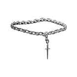 Chrome Dagger Sword Head Chain 