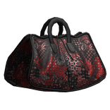 chrome duffel red paisley