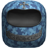 Chrome Heart Camo SkiMask Cross - Blue	
