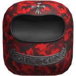 Chrome Heart Camo SkiMask Cross - Red