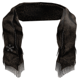 Cheetah Print Chrome Neck Scarf