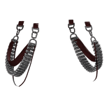 Chrome Roller Elite Suspender Waist Straps Red