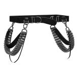 Chrome Roller Suspender Waist Straps