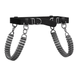 Chrome Roller Suspender Waist Straps