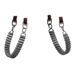 Chrome Roller Suspender Waist Straps Red