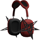 Chrome Star Headphones (Black and Red)