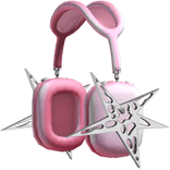 Chrome Star Headphones (Pink)