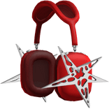 Chrome Star Headphones (Red)