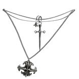 Sword Silver Necklace Set 1.0
