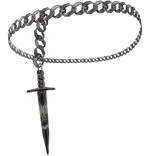 Chrome Sword Sterling Silver Chain Circlet