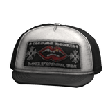 ✤ CHROME WHITE TRUCKER CAP