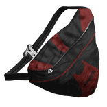 CHRUSH Sling Bag in Black & Red