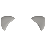 chubby baby cat whiskers in white