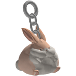 Chubby Big Chungus Bunny Keychain