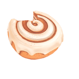 Cinnamon Roll Mouth Bite