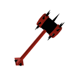 Classic Black And Red Old Script War Hammer [UP]