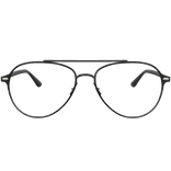 Classic Black Aviator Eyeglasses