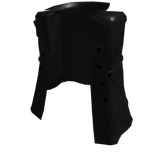 ♾️ Classic Black leather trench coat (PBR)