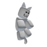 Classic Cat Back Plush - White