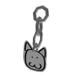 Classic Cat Sticker Keychain