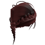 Classic Red Braids Hair with eye glasses