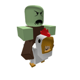 Classic ROBLOX crafted Zombie Chicken Jockey White