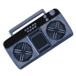 Classic Titanium Boombox (Back)