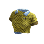 ☆ classy yellow plaid shirt
