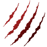Claw Scratch Face Sticker