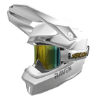 Clean White Motorcross Helmet