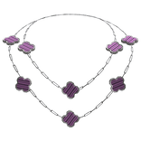 Clover Necklace Pink