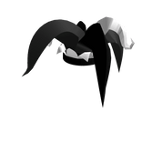 Clown hat - White/Black