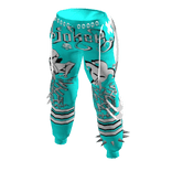 Clown pants Y2K joker jester blue cyan,