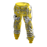 Clown pants Y2K joker jester gold,